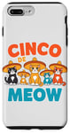 Coque pour iPhone 7 Plus/8 Plus Funny Cinco de Meow Cats Cinco de Mayo, amateur de fêtes mexicaines