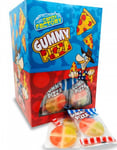 100 stk Crazy Candy Factory Gummy Pizza Vingummi - Hel Eske