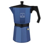 Cecotec Cafetière Italienne MokClassic. Aluminium fondu de Haute qualité, Convient pour cuisinières à gaz, électriques ou vitrocéramiques (Blue, MokClassic 600)