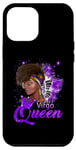 Coque pour iPhone 13 Pro Max Violet Vierge Reine Afro-Américaine Femme Août Sept