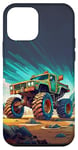 Coque pour iPhone 12 mini Cool Monster Truck Off-Roading - Graphique coloré pour garçons et hommes