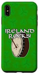 Coque pour iPhone XS Max St Patrick Day Bodhran Drummer Drums Percussion Musicien