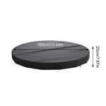 Couverture de Piscine Ronde Pliable et Étanche de 6/8/10/15/18 Pieds,Anti-Poussière pour Piscine Hors Sol,pour Jacuzzi,Tramimmersion avec Structure - Type 6FT