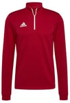 adidas Men's Sweatshirt (Long Sleeve) Ent22 Tr Top, Team Power Red 2, H57556, LT2