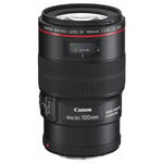 Canon Used EF 100mm f/2.8L IS USM Autofocus Macro Lens