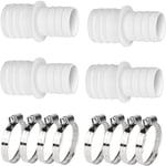 CDQ 4-pack slangadapter 32 mm till 38 mm, anslutningssats för poolslang