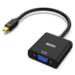 BENFEI Adaptateur Mini DisplayPort vers VGA, Mini DP vers VGA (Compatible Thunderbolt) Adaptateur Mâle vers Femelle Compatible pour PC ThinkPad SurfacePro