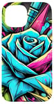 iPhone 15 Floral Rose Botanical Art, Vibrant Street Style, Love Roses Case