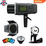 UK Godox AD600BM 600W 1 / 8000s 2.4G Studio Flash+BD-04 Barn Door+AD-H600B Head