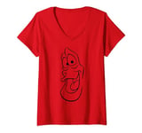 Disney The Little Mermaid Sebastian Big Face V-Neck T-Shirt