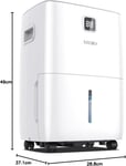 30L/Day Dehumidifiers for Home, Dehumidifiers with Digital Display & Humidity 4L