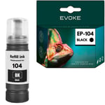 Epson 104B tulostin värikasetti , 70 ml , 4840 sivua , C13T00P140 / T104 , yhteensopiva ECOTANK ET-2710 ET-2715 ET-2720 kanssa.