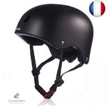 Casque Trotinette Adulte Enfants Casque Velo Homme Femmes Anti-Choc Protection