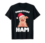 Christmas Pig Christmas Ham Cute Santa Pig Funny Christmas T-Shirt