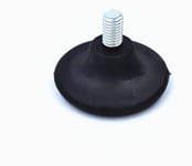 Pieds de Meubles Noirs réglables, 8 * 45 mm en Plastique, Pieds de Meuble TV de Table Basse, Pied de Support de canapé de Meubles, Pieds de Support d'armoire de Salle de Bain