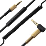 Câble Audio Fin Compatible Marshall Écouteurs Major 1 2 Moniteur Jack 3,5mm Or