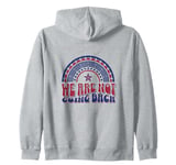 We're Not Going Back Vote Blue Democrat Election 2024 Women Zip Hoodie