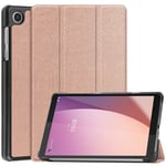 SKALO Lenovo Tab M8 Gen 4 Trifold Suojakotelo - Ruusukulta