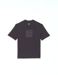 Armani Exchange Square A|x Logo Regular Fit Heavy Jersey Tee T-Shirt, Bleu Marine, L Homme