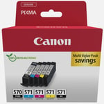 Genuine Canon PGI570 CLI571 Ink Cartridge Combo Pack For PIXMA MG7750 Printer