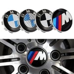 4-Pack - BMW Centrumkåpor / Hjulnav Emblem - Bil 68mm - M-series