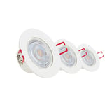 Xanlite, PACK3SEL345D, Lot de 3 Spots LED Encastrables, Dimmables, Blanc Chaud