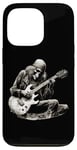 Coque pour iPhone 13 Pro Skeleton Guitar Guy Rock And Roll Band Rock On