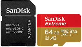 Sandisk 64GB Extreme Micro SD XC V30 Class 10 Card For GoPro Hero 11 10 170MB/s