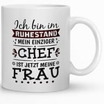 Kaffeebecher24 - Tasse cadeau d'adieu pour retraité – Tasse pour remerciement – Départ à la retraite, départ à la retraite, fête d'adieu, anniversaire, (travail long) (Mon seul patron D)