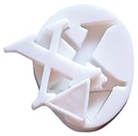 silikomart | Moule à pâte à sucre en silicone LETTRE X, Moule pour décoration de gâteau en forme d'initiale X, 50x37mm, Fabriqué en Italie