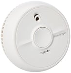 FireAngel SB1-R Smoke Alarm - Toast Proof, Optical Smoke Alarms for Home with Replaceable Battery and Test/Silence Button - Early Smoke Detector Fire Alarm - 90 x 35 mm - White - 2-Pack