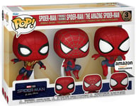 Figurine Funko Pop - Spider-Man: No Way Home - Spider-Man (Tom Holland & Andrew Garfield & Tobey Maguire) - Pack (68364)