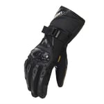 XUEXIU Gants De Moto d'hiver Imperméable Gant Moto Gardez Les Hommes Chauds Moto Gants Touch Screen Guantes Motorbike Riding Gants (Color : WP 02 Black, Size : XL)