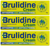 3 X Brulidine 25g Antiseptic & Antibacterial Cream