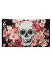 Day of The Dead Flower Skull Flag Decoration Mexican Gothic Banner Halloween