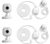 BLINK Mini 2 Full HD 1080p WiFi Security Camera with Weather Resistant Adapter - White, Twin Pack, White