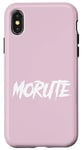 Coque pour iPhone X/XS Morute Aesthetic Poupée effrayante + Mignon Horreur Goth Dents