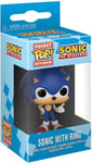 Porte Clé Sonic - Sonic With Ring Pocket Pop 4cm