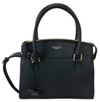 Radley Navy Handbag Dark Blue Zip Top Medium Multiway Satchel Bag Sandham