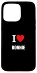 Coque pour iPhone 15 Pro Max Mignon I Love Heart Ronnie Parents Wife Husband Valentine