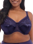 ELOMI Women's Cate Underwire Full Cup Banded Bra Coverage, Sheer, Ink, 34