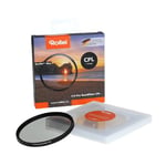 Rollei Extremium Round Filter CPL (1 Stop) - Polarizing filter (Polarizer) with titanium ring made of Gorilla glass with special coating - Size: 49 mm