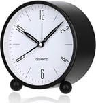 YouJaBz Alarm Clock, Super Silent Non Ticking Small Clock with Night Light, for