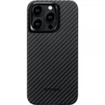 Pitaka iPhone 15 Pro Max Skal MagEZ Case 4 Black/Grey Twill