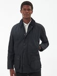 Barbour Ashby Wax Corduroy Collar Jacket - Black, Black, Size L, Men