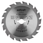 wolfcraft TC Circular Hand Saw Blade, Green Series I 6356000 I Fast, Medium-coarse cuts