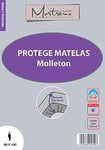 laurentmortreux Protège Matelas Molleton 90x190, Tissus, Blanc