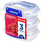 Sistema KLIP IT PLUS Food Storage Containers, 180 ml, 3 Piece Airtig (US IMPORT)