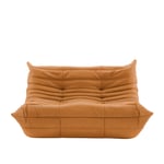 Ligne Roset - Togo Small Settee, Fabric Cat. S Alcantara Dark Camel Y477 - Soffor - Textilmaterial/Skum