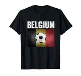 Belgium Flag Football Belgian National Flag T-Shirt